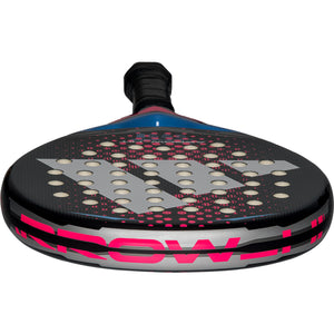 Bovenaanzicht van de Adidas Arrow Hit Jr 2026 met roze Arrow-opdruk op de framerand