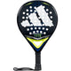 Adidas Arrow Hit Jr 2026 junior padelracket in zwart met limegroen en blauw, vooraanzicht