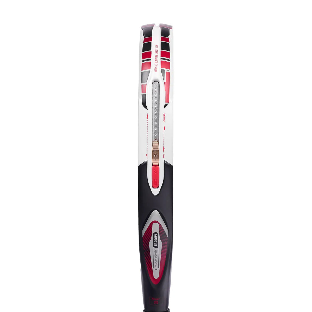 Zijaanzicht van het Adidas Arrow Hit Pro EDT 2026 padelracket over de volle lengte
