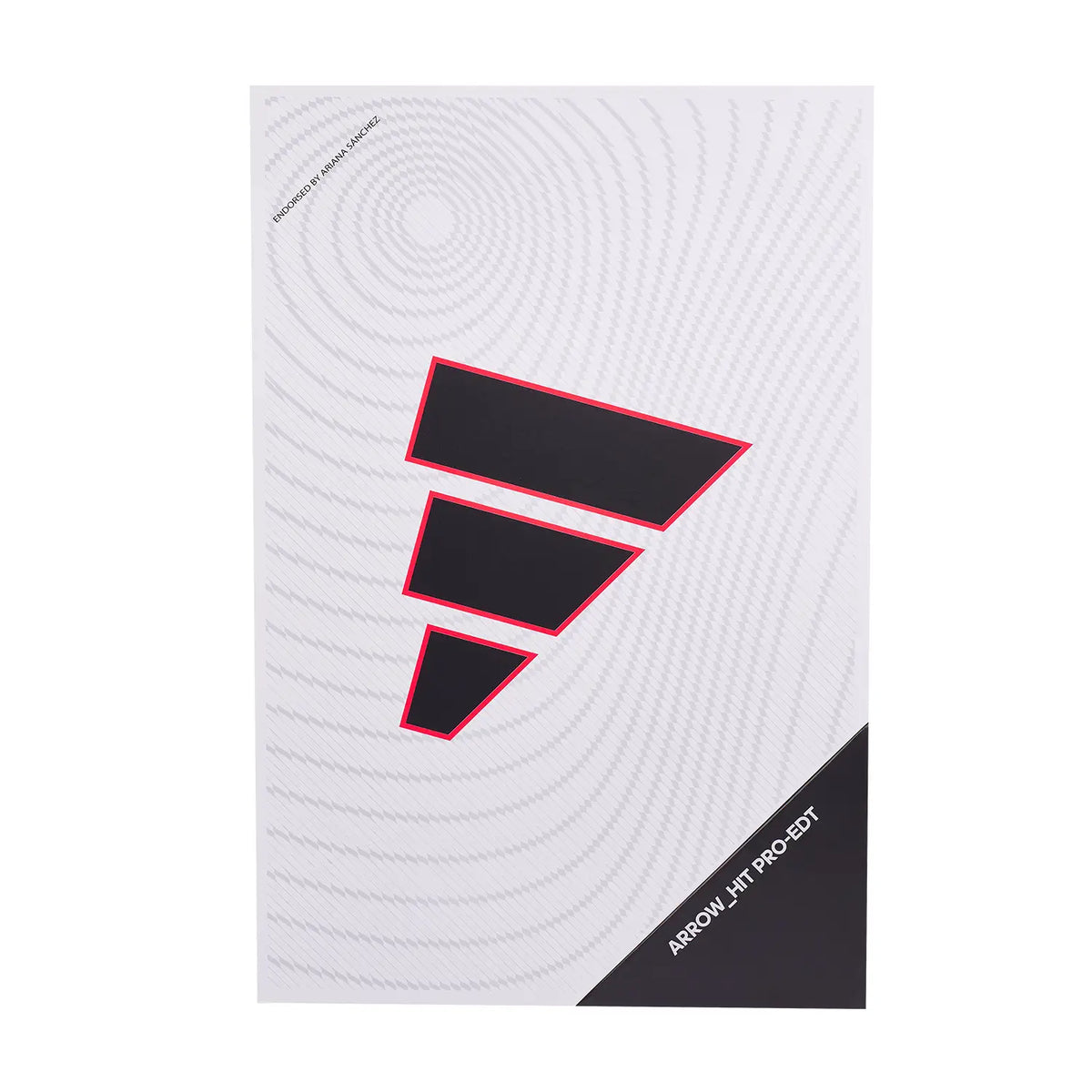 Verpakking van het Adidas Arrow Hit Pro EDT 2026 padelracket met adidas-logo