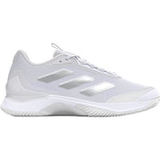 Adidas Avacourt 2 CL W gravel tennisschoen dames in Cloud White, buitenzijde met zilveren 3-Stripes
