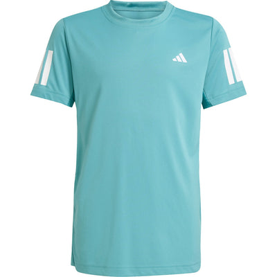 Adidas Boys Club 3-Stripe T-Shirt Turquoise