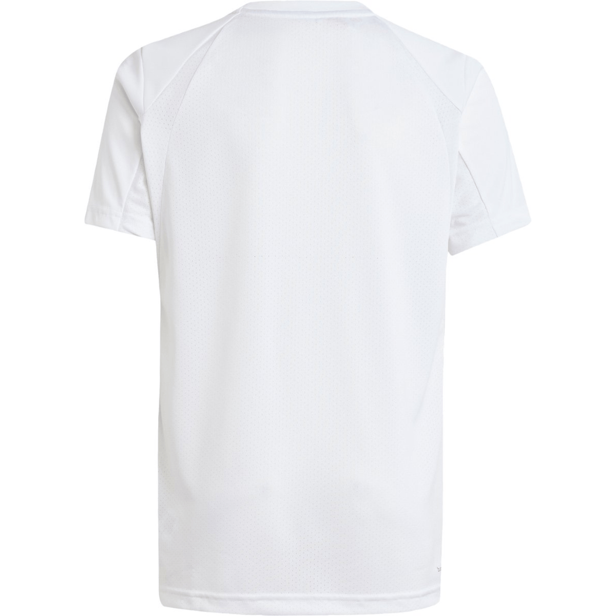 Achteraanzicht van het witte Adidas Boys Club T-shirt met raglanmouwen en ronde halslijn