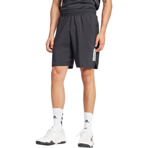 Adidas Club 3-Stripes short voor heren in zwart, gedragen vooraanzicht