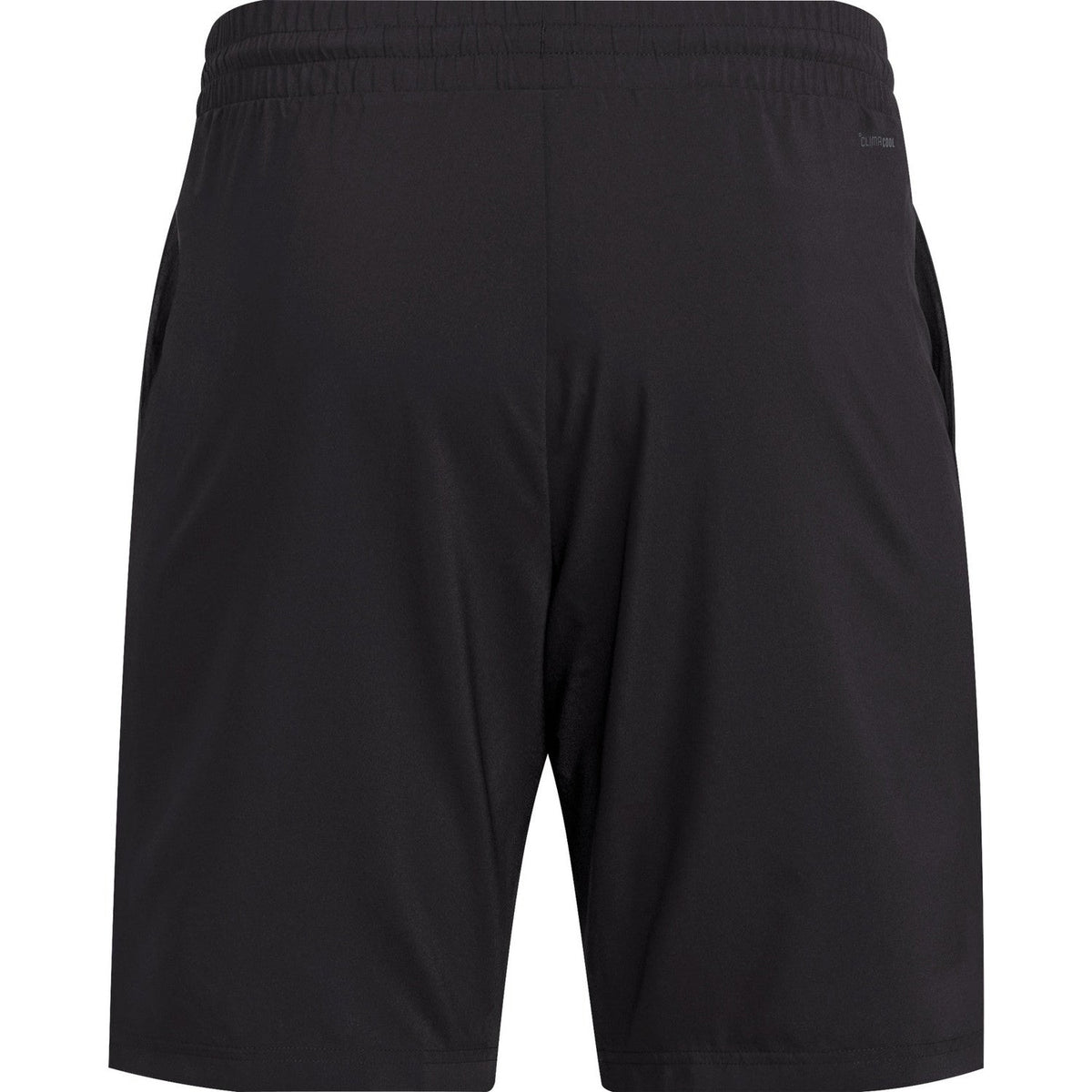 Zwarte Adidas Club 3-Stripes short voor heren, plat vooraanzicht