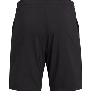 Zwarte Adidas Club 3-Stripes short voor heren, plat vooraanzicht