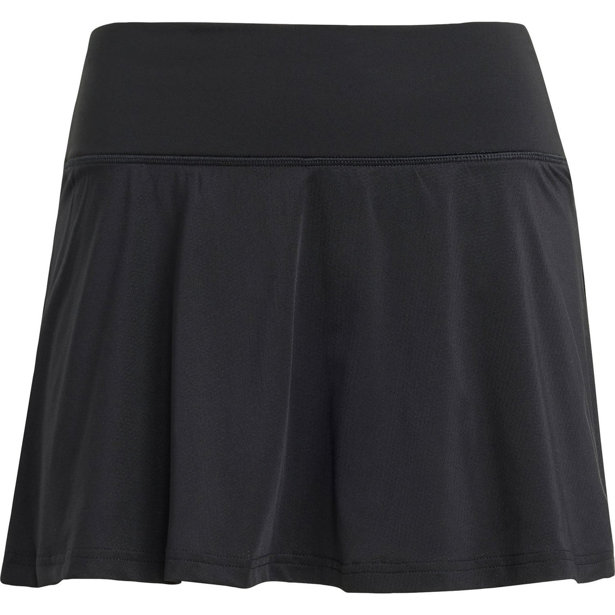 Zwarte Adidas Club rok met brede tailleband, plat vooraanzicht