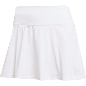 Witte Adidas Club rok met brede tailleband, plat vooraanzicht