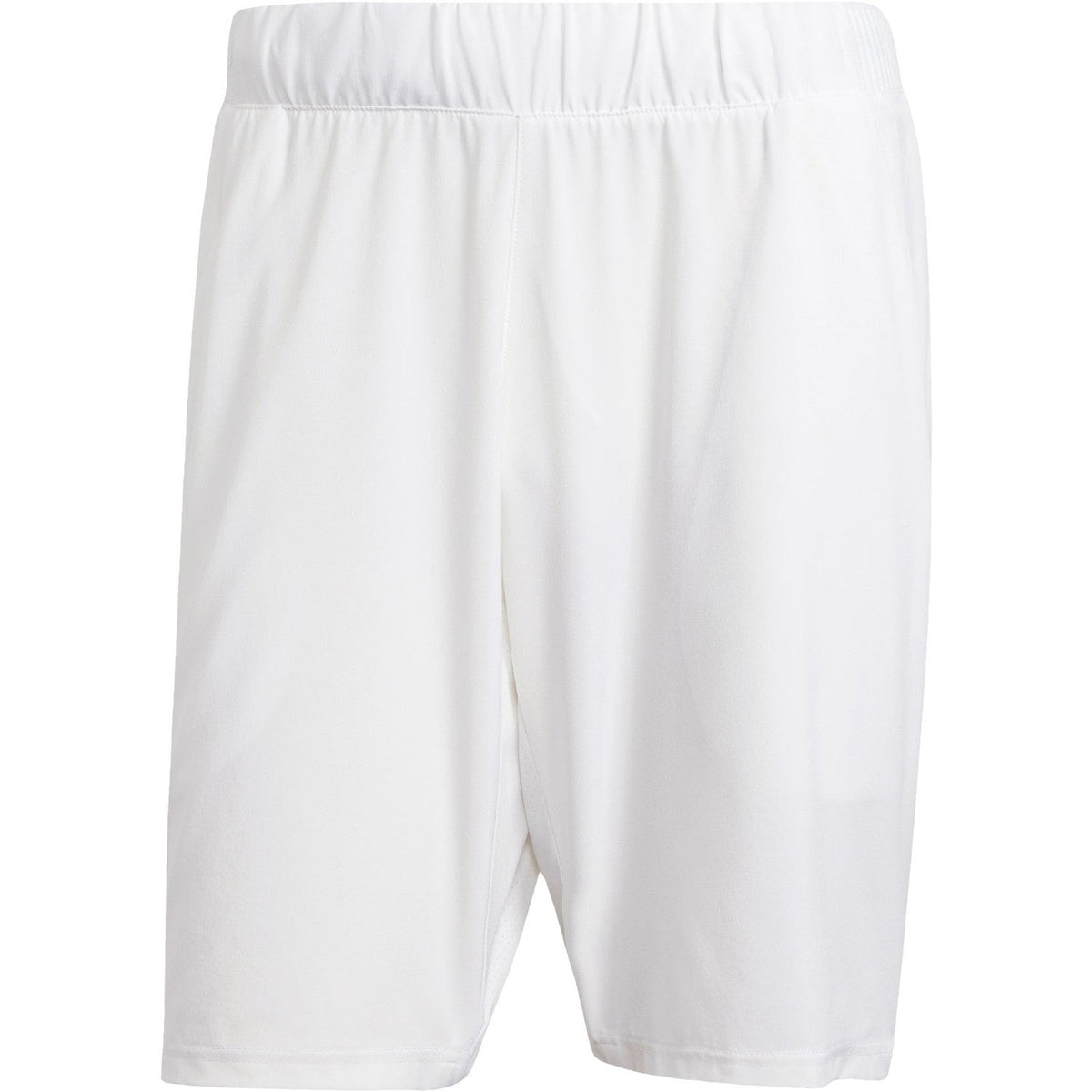 Productfoto van de witte Adidas Club Stretch 9 Inch short met elastische taille