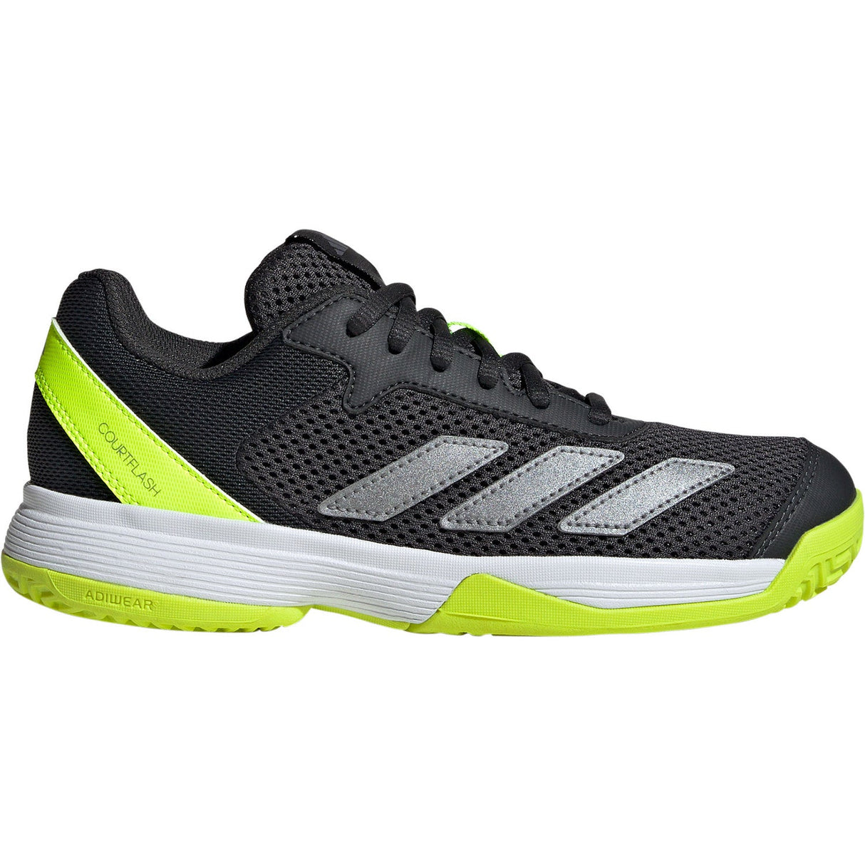 adidas Courtflash Junior K Dark Grey/Lime - 
