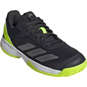 adidas Courtflash Junior K Dark Grey/Lime - 