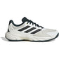Adidas Courtjam Control 3 M in creme met zwarte strepen, zijaanzicht buitenkant
