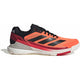 Adidas Crazyquick Boost in oranje met zwarte strepen, zijaanzicht buitenkant