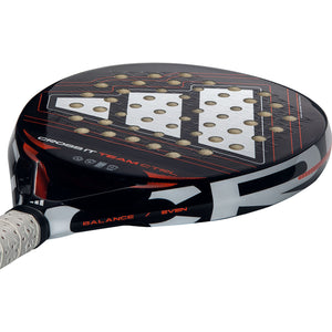 Adidas Cross It Team Ctrl 3.5 2026 padelracket liggend, druppelvorm met zwart slagvlak