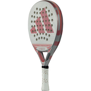 Adidas Cross It Team Light 3.5 dames padelracket licht gekanteld met roze adidas-logo
