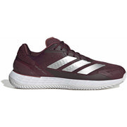 Adidas Defiant Speed 2 M CL in bordeauxrood met zilveren strepen, zijaanzicht