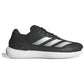 Adidas Defiant Speed M padelschoen in zwart met witte strepen, zijaanzicht buitenkant