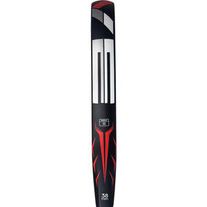 Zijaanzicht van het Adidas Drive 3.5 2026 padelracket in zwart met rode details
