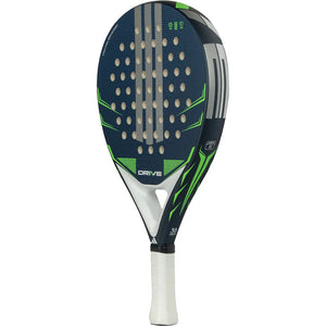 Adidas Drive 3.5 2026 padelracket schuin achteraanzicht met zilveren accenten