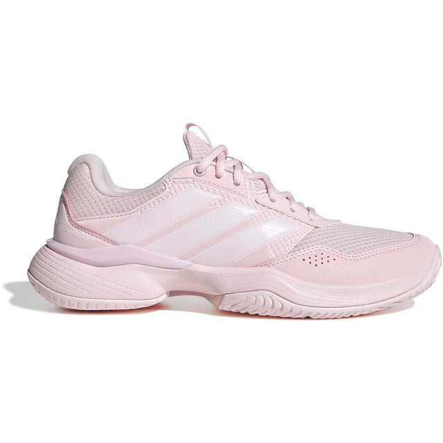 Adidas Gamecourt 3 W padelschoenen voor dames in lichtroze, zijaanzicht