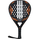 Adidas Match 3.5 2026 padelracket in zwart met oranje, vooraanzicht met polsband
