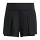 Adidas Match Shorts dames in Black - vooraanzicht van het short met hoge elastische tailleband