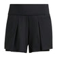 Adidas Match Shorts dames in Black - vooraanzicht van het short met hoge elastische tailleband