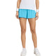 Adidas Match short voor dames in turquoise, gedragen vooraanzicht