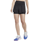 Adidas Match short voor dames in zwart, gedragen vooraanzicht