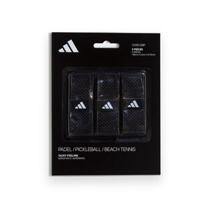 Adidas Overgrip Black 3 Pack, verpakking met drie overgrips