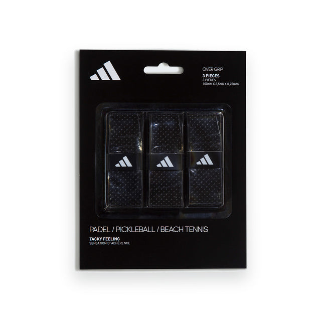 Adidas Overgrip Black 3 Pack, verpakking met drie overgrips