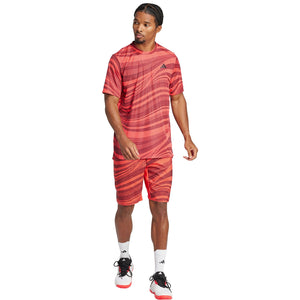 Adidas Shorts Club Graphic Red - 