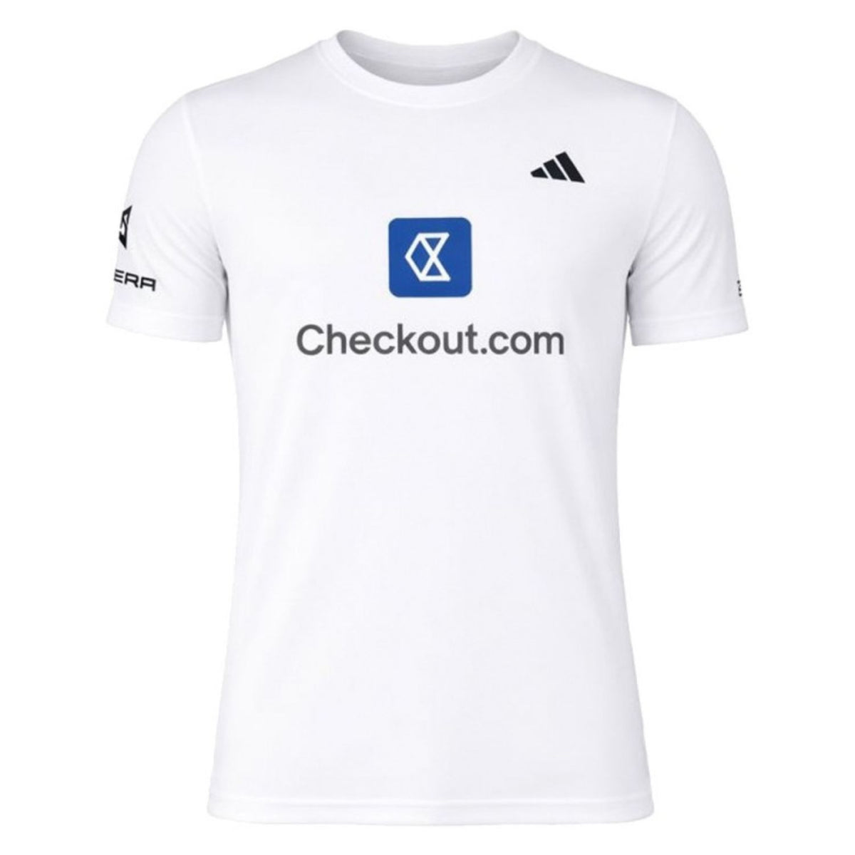 Adidas Ale Galan wedstrijdshirt in wit met sponsorlogo op de borst