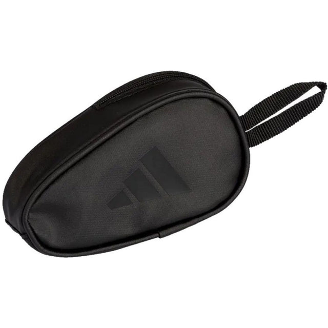 Adidas Wallet etui in zwart in de vorm van een padelracket met draaglus