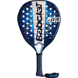 Babolat Air Viper 25 padelracket in blauw met zilveren middenbaan, vooraanzicht