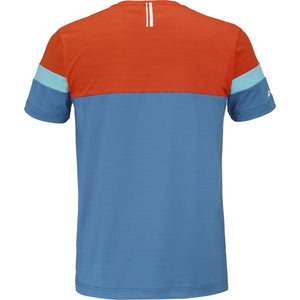 Achteraanzicht van het Babolat Crew Neck T-Shirt 2026 Seaport met roestoranje bovenrug