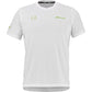 Wit Babolat Crew Neck T-shirt Lebron 2026 met groen logo op de borst, vooraanzicht
