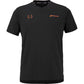 Zwart Babolat Crew Neck T-shirt Lebron 2026 met oranje logo en stierkop op de borst