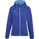 Blauw Babolat Exercise Hood Jacket voor dames met lichtblauwe capuchonvoering en rits