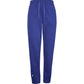 Blauwe Babolat Exercise Jogger Pant voor dames met wit logo op de pijp en enkelboorden