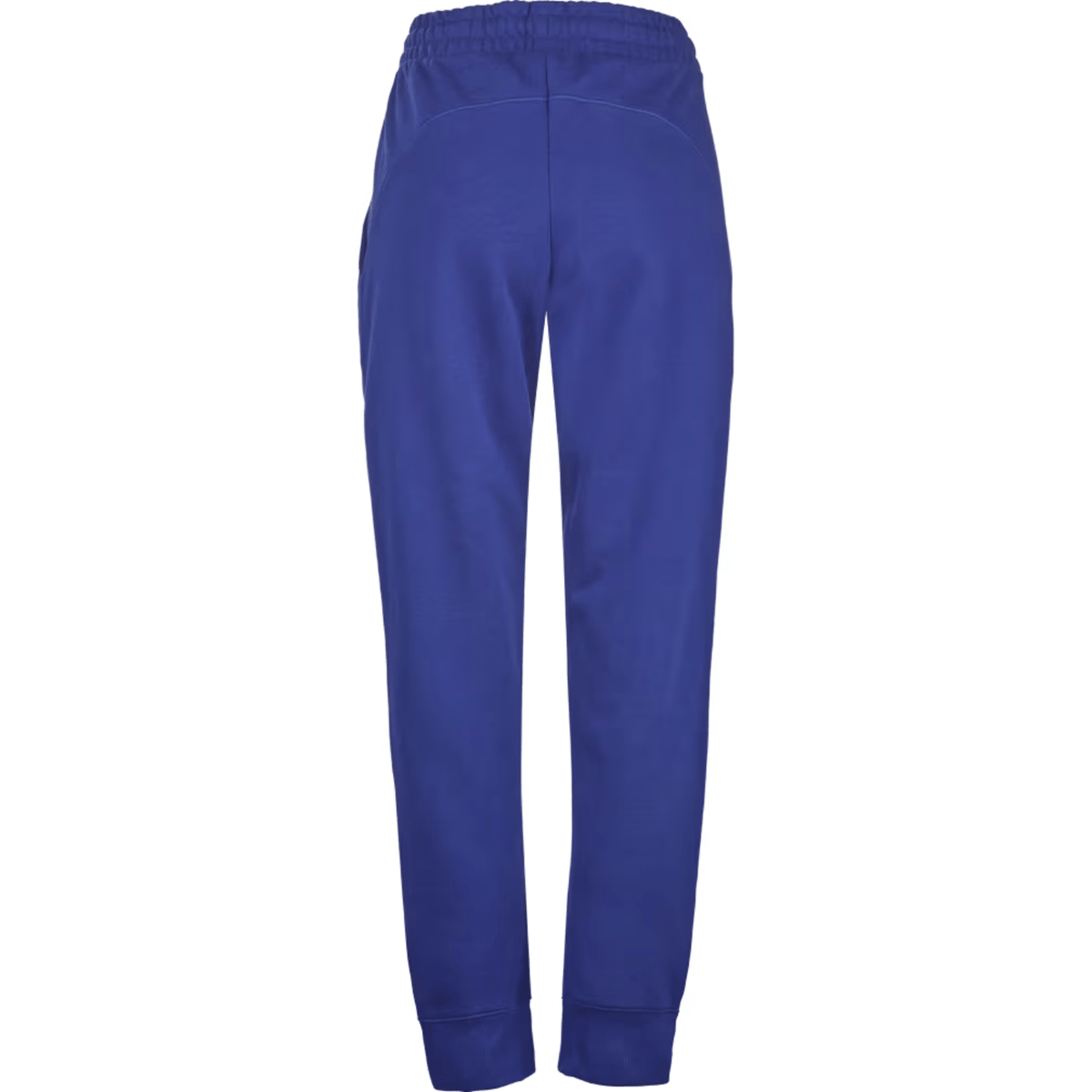 Achterzijde van de blauwe Babolat Exercise Jogger Pant W met elastische taille