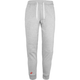 Grijs gemeleerde Babolat Exercise Jogger Pants met rood logo op de pijp en wit trekkoord