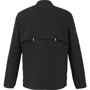 Achterzijde van het zwarte Babolat Jacket Lebron 2026 met ventilatieflap en stierkopmotief