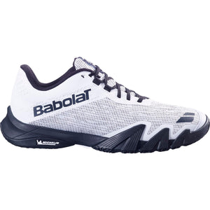 Babolat Jet Viva in wit met donkerblauw, zijaanzicht buitenkant
