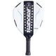 Babolat Lamborghini padelracket in wit met zwart carbon, vooraanzicht
