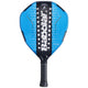 Babolat Lamborghini padelracket in blauw met zwart carbon, vooraanzicht