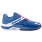 Babolat Movea 2 in blauw met oranje veters, zijaanzicht buitenkant