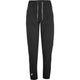 Zwarte Babolat Play Pant voor dames met wit trekkoord en logo onderaan de pijp