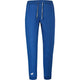 Blauwe Babolat Play Pant met wit trekkoord en wit logo onderaan de linkerpijp