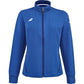 Babolat Play trainingsjack voor dames in blauw met rits, vooraanzicht